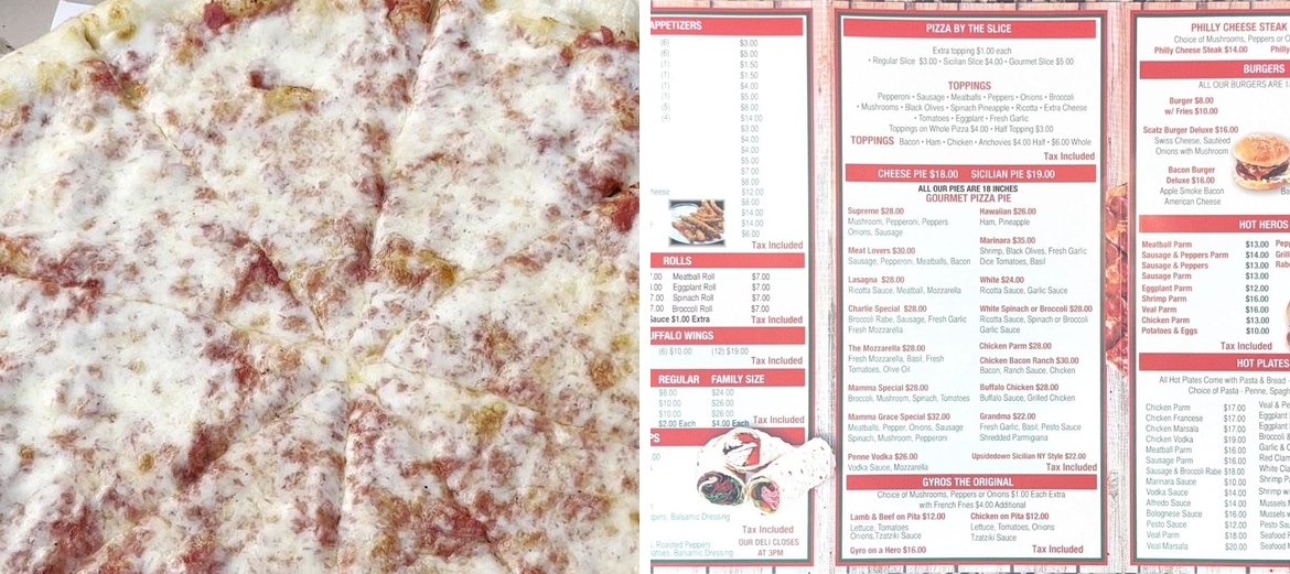 Mamma Grace Pizzeria & Restaurant Menu