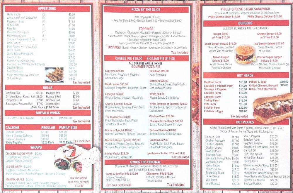 Mamma Grace Pizzeria & Restaurant Menu image 1