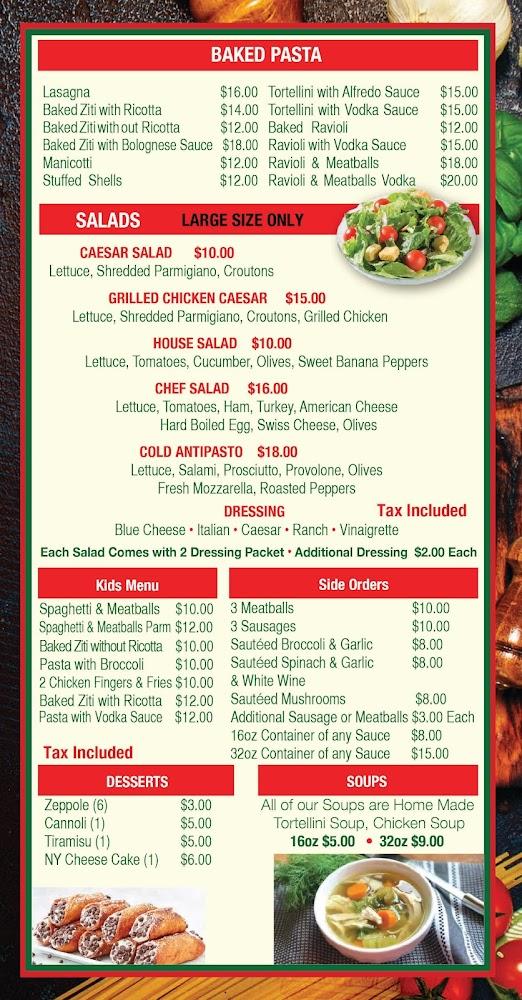 Mamma Grace Pizzeria & Restaurant Menu image 3