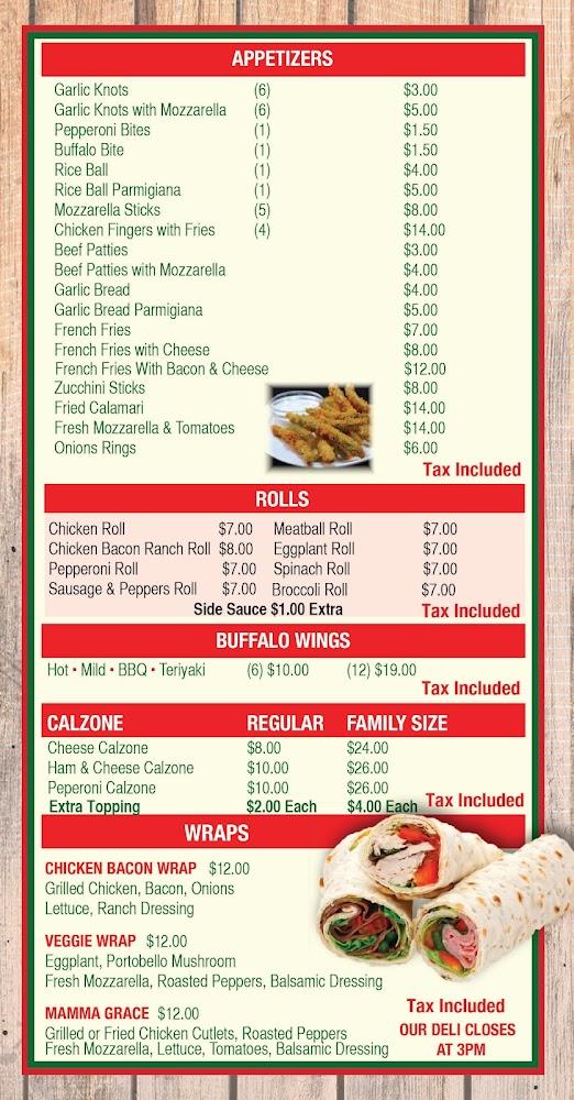 Mamma Grace Pizzeria & Restaurant Menu image 4